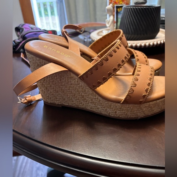 BAMBOO Brown Strappy Sandals - Picture 4 of 4